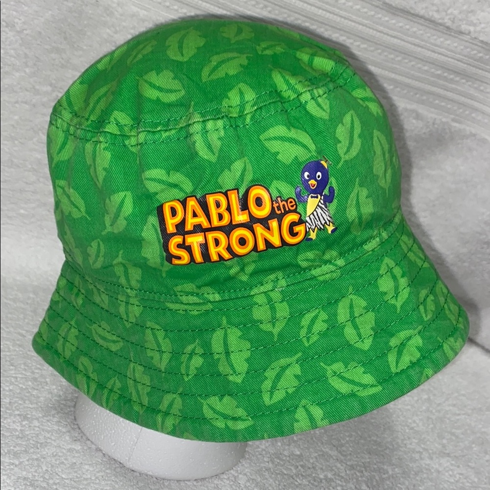 Nick jr Pablo the Strong backyardigans Green Bucket sun hat 2/3
